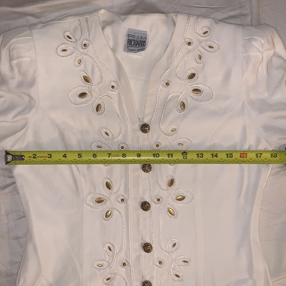 Old Money Vintage 80s Jacket with shoulder pads - Picture 10 of 12